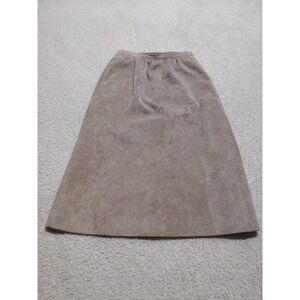 Vintage Long Suede Skirt Women's 8 USA Made For Workers Union